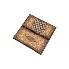 настольная игра Нарды + Шашки Сирия Белый ковёр, средние (дерево, 50х25х4 см.)