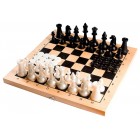 настольная игра Шахматы, Нарды 2 в 1 Колорит (большие, 40х21х3,5 см.)