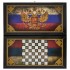 настольная игра Нарды + Шашки Смоленские Флаг РФ, средние (дерево, 50х20х2 см.)
