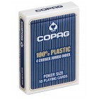 Карты игральные Copag 100% Plastic Jumbo Face Синие