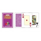 карты для покера Modiano Texas Poker (пластиковые) (малиновые)