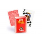 карты для покера Modiano Texas Poker (пластиковые) (красные)