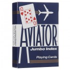 карты для покера Aviator. Покерный размер, большой индекс (синие) карты для покера Aviator. Покерный размер, большой индекс (синие)