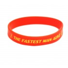браслет силиконовый The Fastest Man Alive (красный)