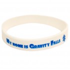 браслет силиконовый Гравити Фолз / My home is Gravity Falls (белый)