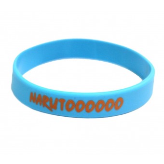 браслет силиконовый Наруто / Narutoooooo (голубой)
