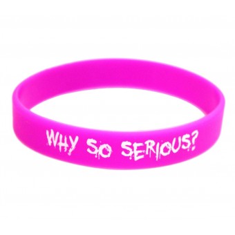 браслет силиконовый Джокер / Why so Serious (фиолетовый)