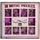 Набор из 10 металлических головоломок (Фиолетовый) / Metal Puzzles purple set Набор из 10 металлических головоломок (Фиолетовый) / Metal Puzzles purple set