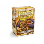 Протекторы Dragon Shield (66 х 91 мм., 100 шт.): золотые матовые Протекторы Dragon Shield (66 х 91 мм., 100 шт.): золотые матовые