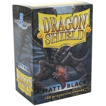 протекторы Dragon Shield (66 х 91 мм., 100 шт.): Black Matte / Чёрные матовые