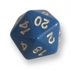 Кубик D20 Опак (сине-белый)