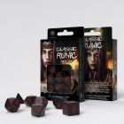 Набор из 7 кубиков классические резные / Classic Runic Dice Set (черно-красные) Набор из 7 кубиков классические резные / Classic Runic Dice Set (черно-красные)