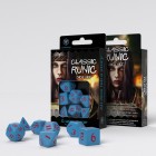 Набор из 7 кубиков классические резные / Classic Runic Dice Set (голубо-красные) Набор из 7 кубиков классические резные / Classic Runic Dice Set (голубо-красные)
