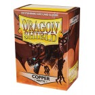 Протекторы Dragon Shield (66 х 91 мм., 100 шт.): медные матовые Протекторы Dragon Shield (66 х 91 мм., 100 шт.): медные матовые