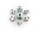 Набор из 7 кубиков для D&D: Белый Набор из 7 кубиков для D&D: Белый