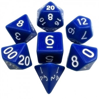 Набор из 7 кубиков для D&D: Синий
