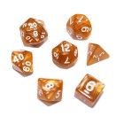 Набор из 7 кубиков для D&D: Мраморный-Карамельный Набор из 7 кубиков для D&D: Мраморный-Карамельный