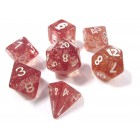 Набор из 7 кубиков для D&D: Оранжевый Глиттер Набор из 7 кубиков для D&D: Оранжевый Глиттер