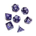 Набор из 7 кубиков для D&D: Мраморный-Фиолетовый Набор из 7 кубиков для D&D: Мраморный-Фиолетовый