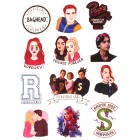 стикеры Ривердэил / Riverdale (вариант 2, лист А5)