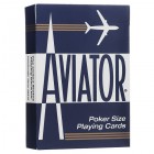 карты для покера Aviator. Покерный размер, стандартный индекс (синие) карты для покера Aviator. Покерный размер, стандартный индекс (синие)