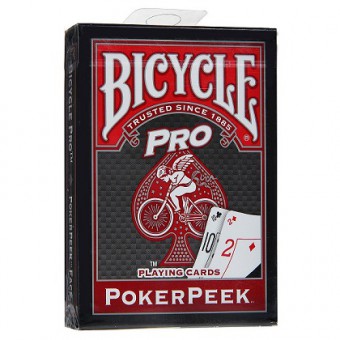 карты для покера Bicycle Pro Poker Peek (красные)