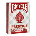 карты для покера Bicycle Prestige 100% пластик (красные) карты для покера Bicycle Prestige 100% пластик (красные)