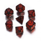 Набор из 7 кубиков Драконьи (черно-красные) / Dragons Dice Набор из 7 кубиков Драконьи (черно-красные) / Dragons Dice