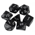 Набор из 7 кубиков для D&D: Чёрный Набор из 7 кубиков для D&D: Чёрный
