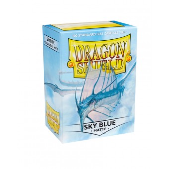 протекторы Dragon Shield (66 х 91 мм., 100 шт., матовые): Sky Blue Matte / Небесно-голубые