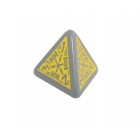 Кубик D4 Гномий / Dwarven (серо-жёлтый)