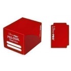 Коробочка Ultra-Pro Pro Dual (пластиковая, на 180 карт) Красная Коробочка Ultra-Pro Pro Dual (пластиковая, на 180 карт) Красная