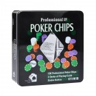 покерный набор Partida на 100 фишек с номиналом в жестяной коробке