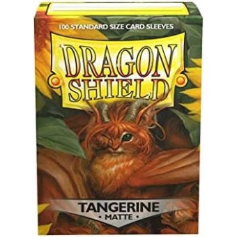 протекторы Dragon Shield (66 х 91 мм., 100 шт.): Tangerine Matte / Мандариновые матовые