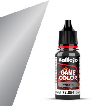 Баночка с краской Vallejo Game Color Metallic 72.054 Dark Gunmetal